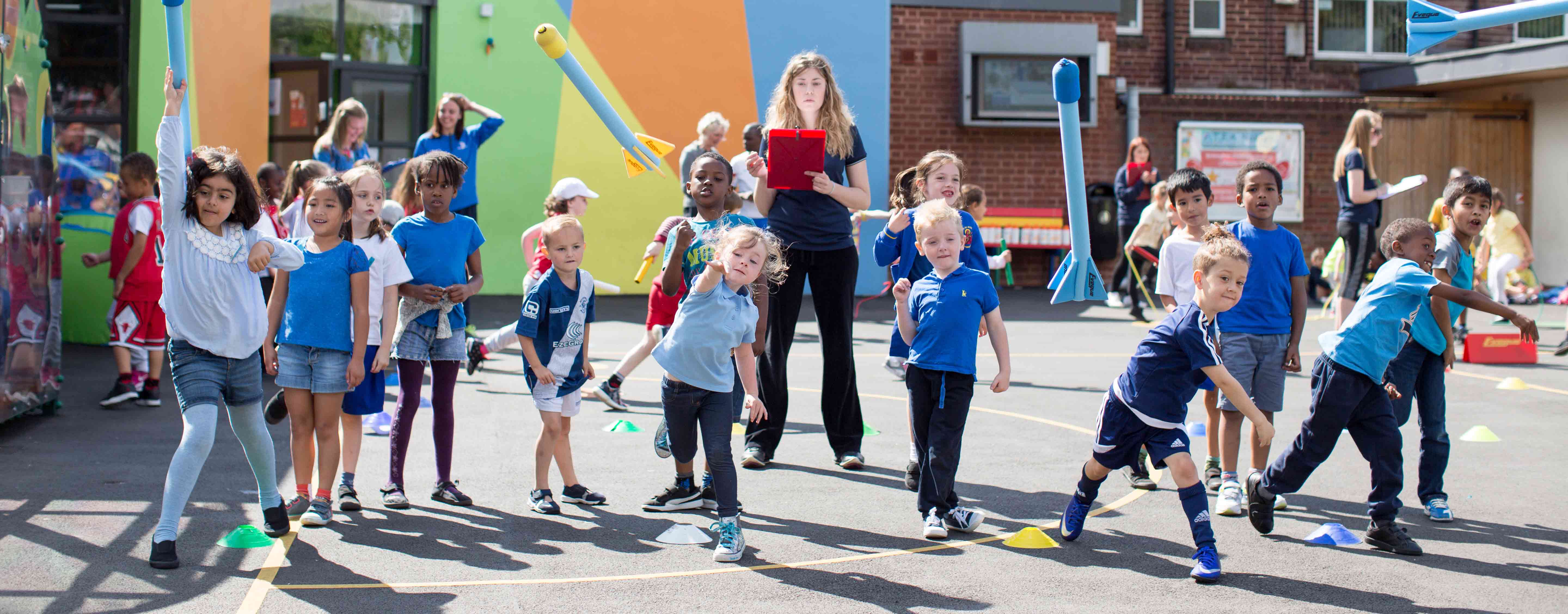 Boys and Girls Engaging in Sports